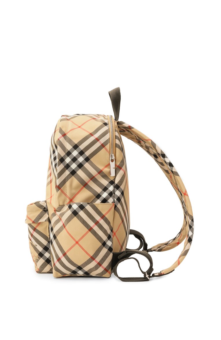 Мужской рюкзак BURBERRY бежевого цвета, арт. 8102354 | Фото 4 (Размер: large; Материал: Текстиль; Сумки-технические: Рюкзаки - большие; Стили: Кэжуэл; Автоматизация Т�О: Проставлено; Автоматизация состава: Проставлено)