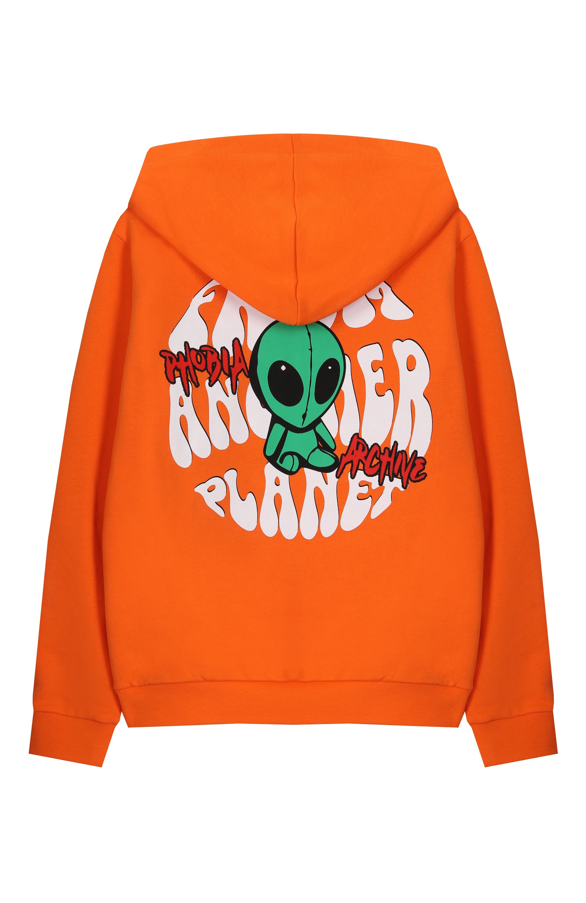 Хлопковое худи PHOBIA ARCHIVE оранжевого цвета по цене 11800 руб., арт. PHK00765, фото 2 Хлопковое худи PHOBIA ARCHIVE, арт. PHK00765, фото 2