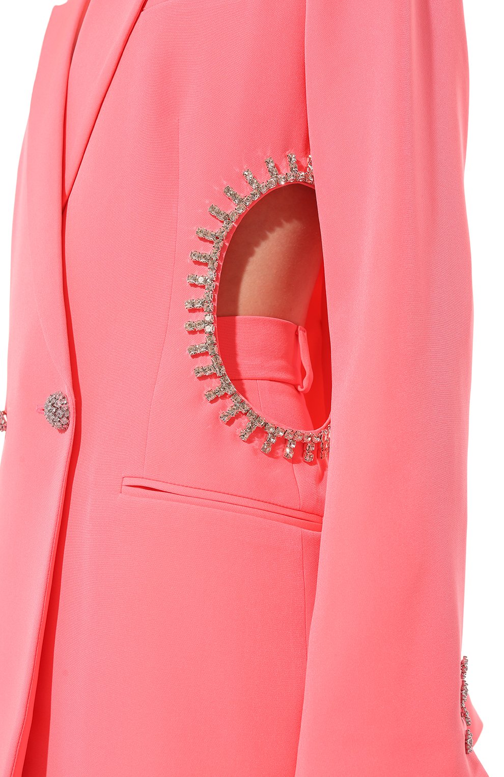 Жакет ALINE кораллового цвета по цене 38000 руб., арт. AL040601-2, фото 5 Жакет ALINE, арт. AL040601-2, фото 5