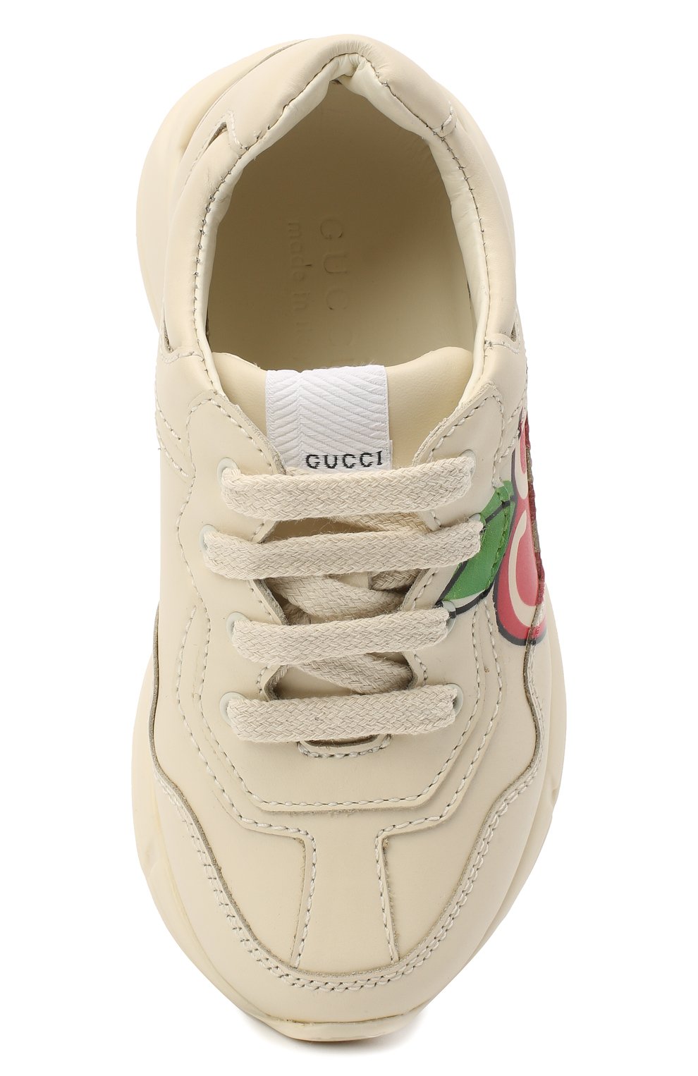 Кожаные кроссовки GUCCI, арт. 611809/DRW00, фото 4