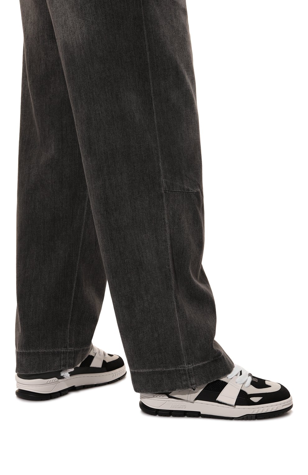 Комбинированные кеды area patchwork AXEL ARIGATO черно-белого цвета по цене 36600 руб., арт. F2703001, фото 3 Комбинированные кеды area patchwork AXEL ARIGATO, арт. F2703001, фото 3