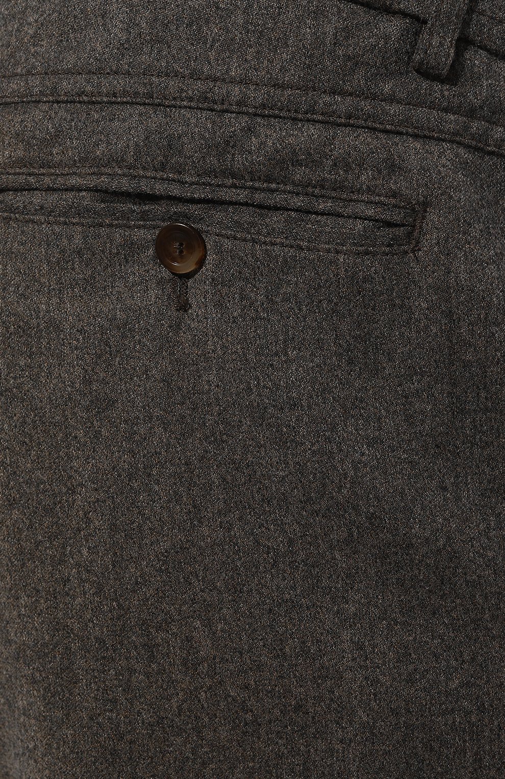 Шерстяные брюки CANALI коричневого цвета по цене 56600 руб., арт. V1659/AR03472/60, фото 5 Шерстяные брюки CANALI, арт. V1659/AR03472/60, фото 5