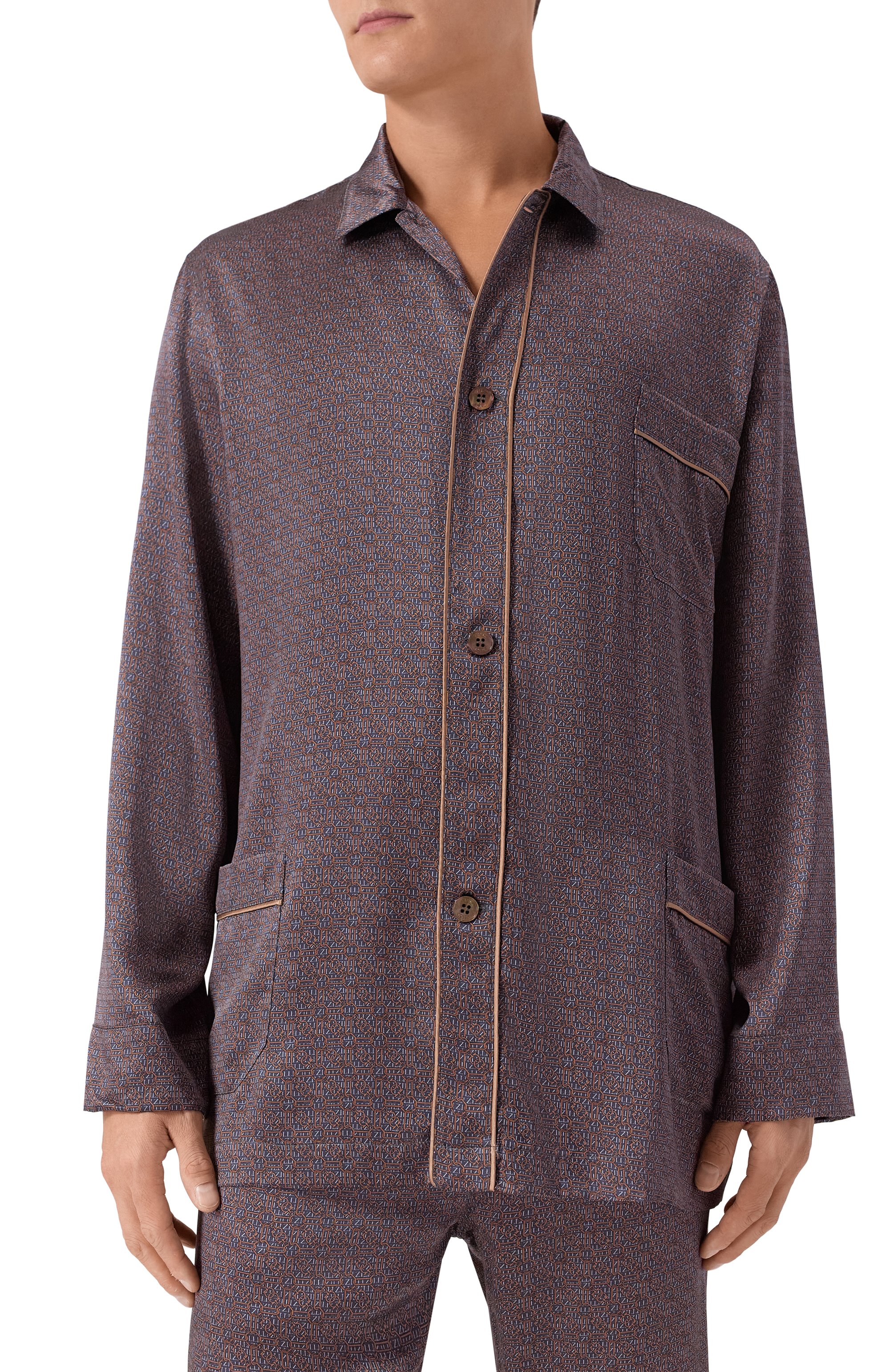 Шелковая сорочка ZILLI, арт. PZG013M0600V00000, фото 3