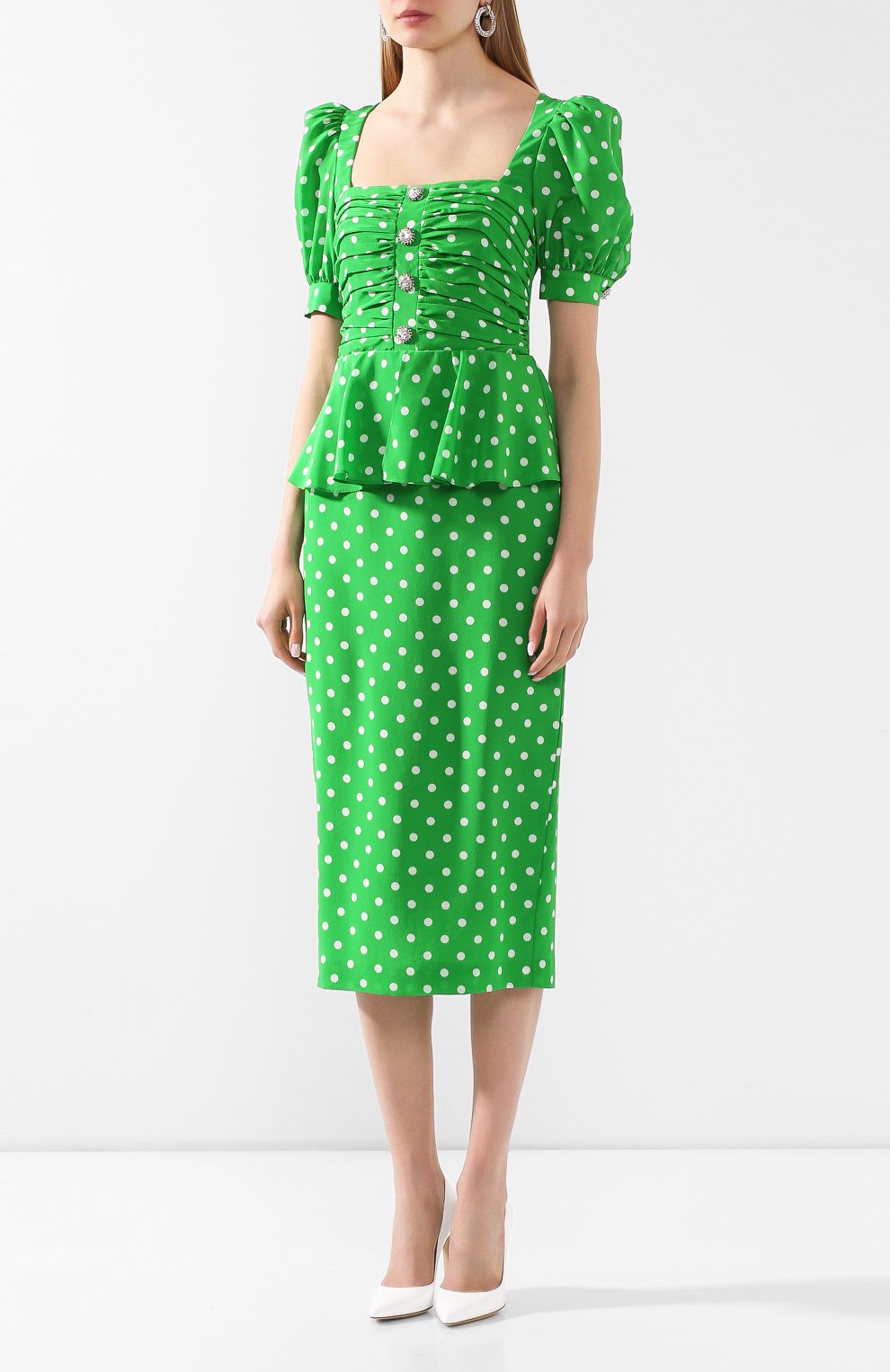 Шелковое платье ALESSANDRA RICH, арт. FAB2129-F2818, фото 3