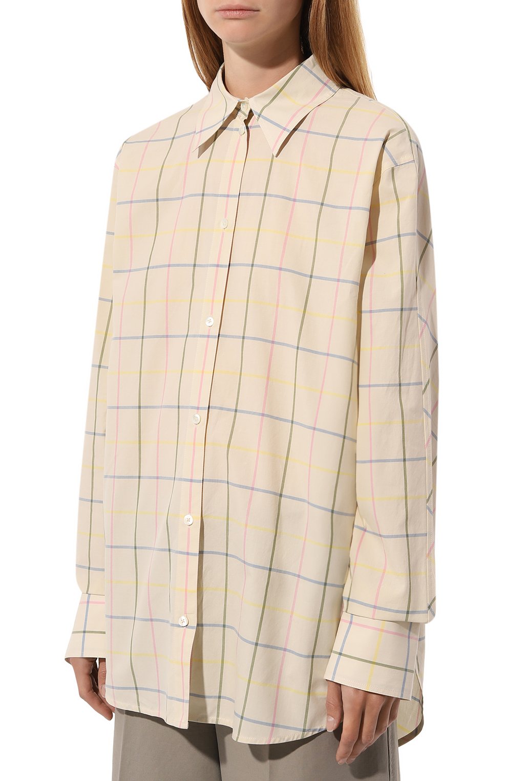 Хлопковая рубашка TOTEME, арт. 243-WRT2522-FB0203, фото 3