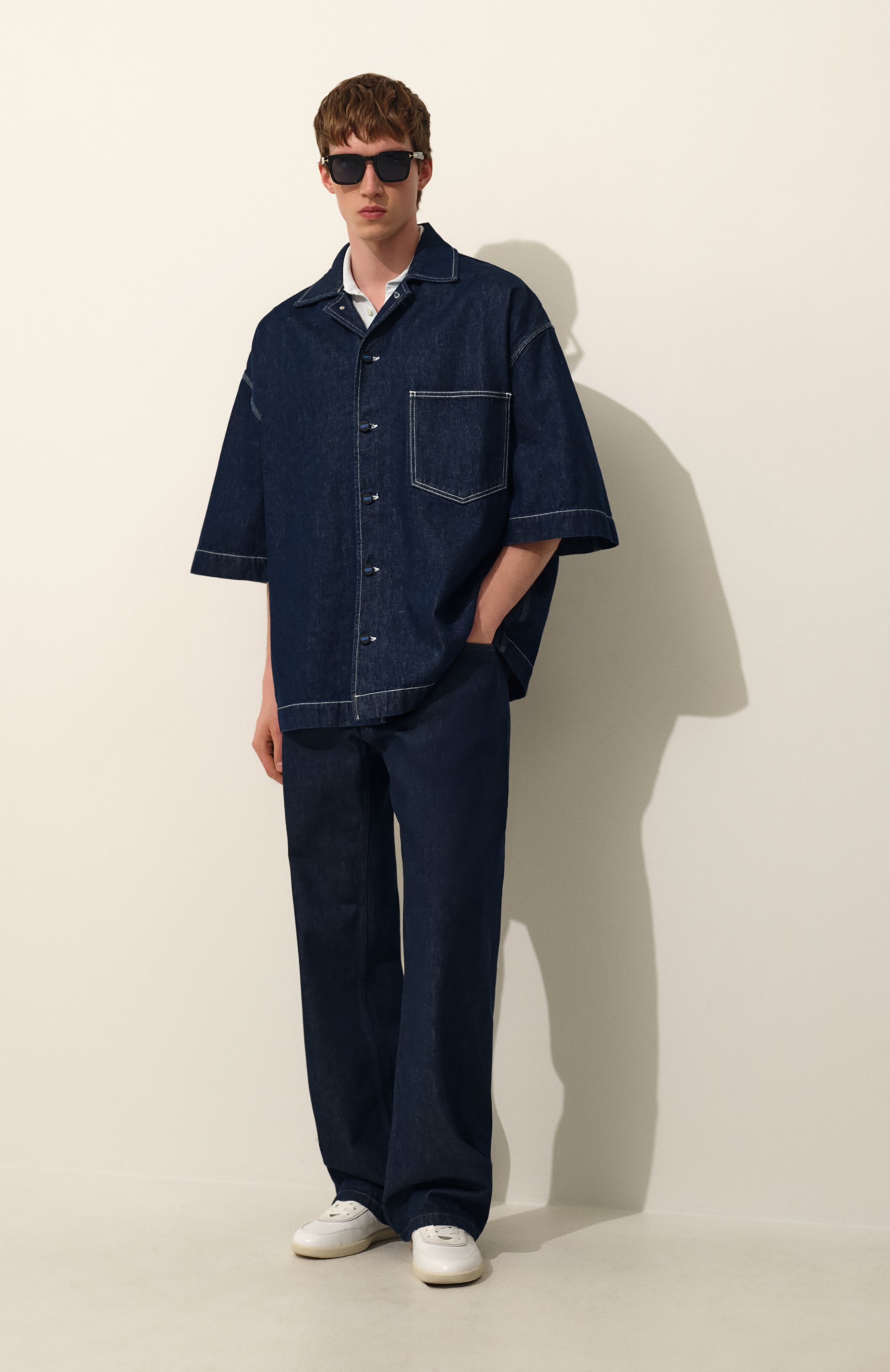 Джинсовая рубашка KITON, арт. UGK111K0754F01, фото 7