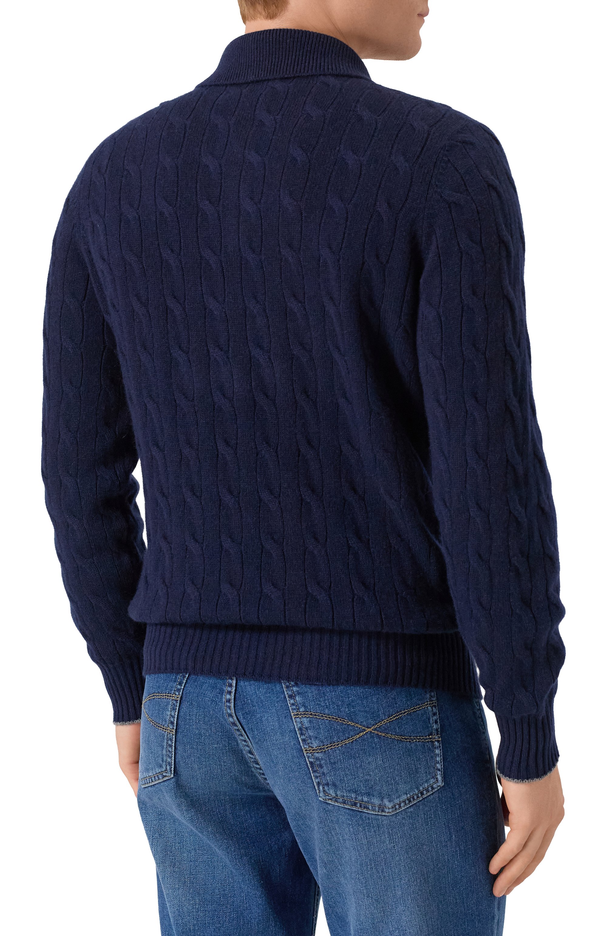 Кашемировое поло BRUNELLO CUCINELLI, арт. M22707205, фото 4