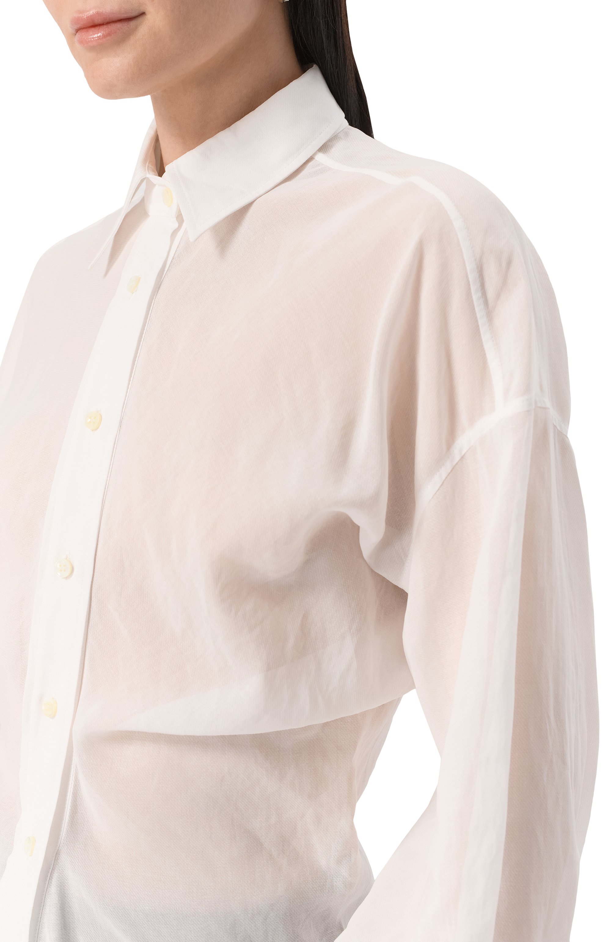 Хлопковая блузка BRUNELLO CUCINELLI, арт. MH760NL446, фото 5