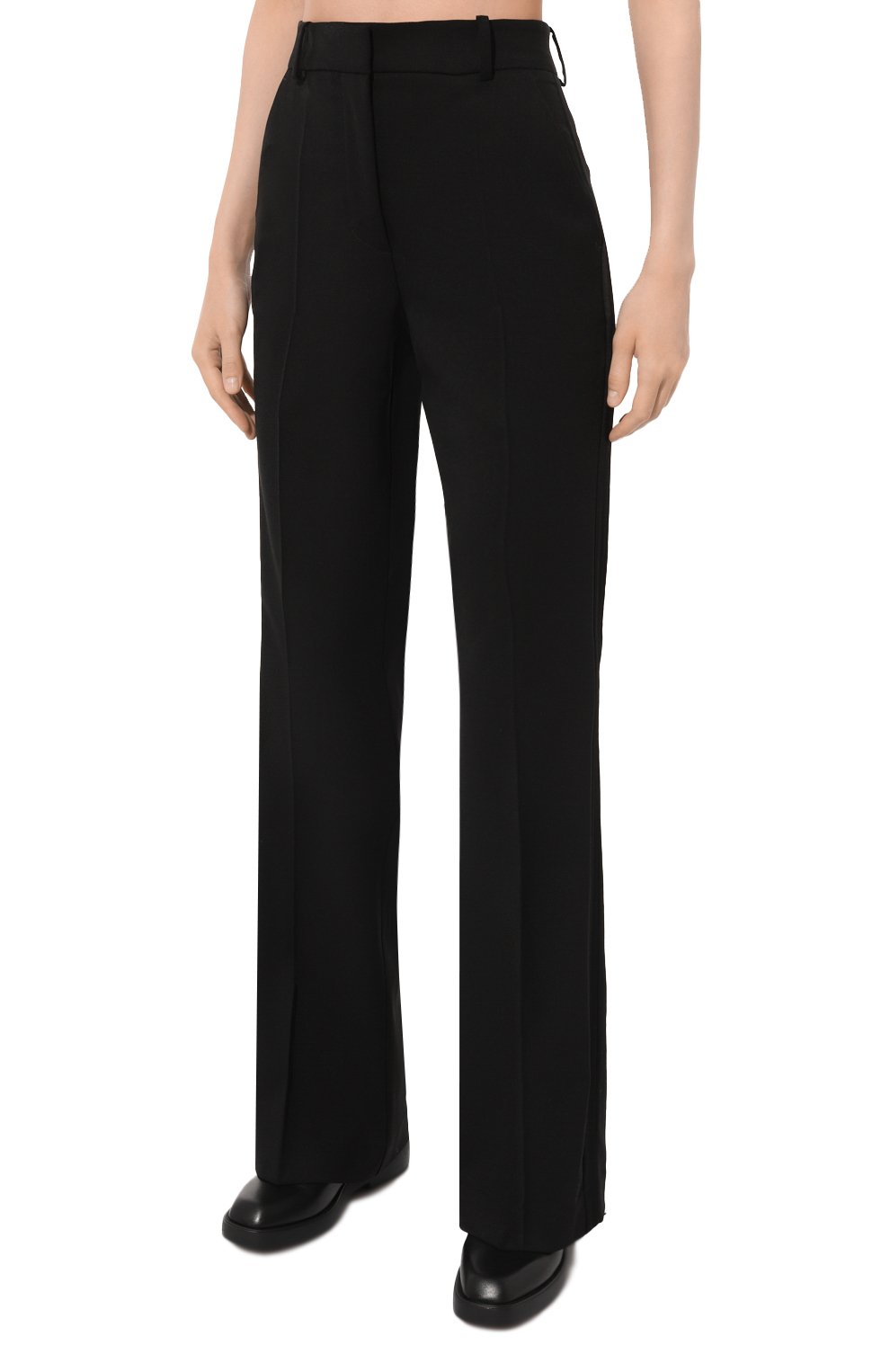 Шерстяные брюки P.A.R.O.S.H. черного цвета по цене 47800 руб., арт. D230414, фото 3 Шерстяные брюки P.A.R.O.S.H., арт. D230414, фото 3