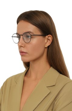 Женские оправа MYKITA черного цвета, арт. TALVI/002 | Фото 2 (Региональные ограничения белый список (Axapta Mercury): Не проставлено; Нос: Не проставлено; Тип очков: Оправа; Кросс-КТ: Оправы-унисекс; Материал: Металл; Очки форма: Круглые; Оптика Гендер: оптика-унисекс)