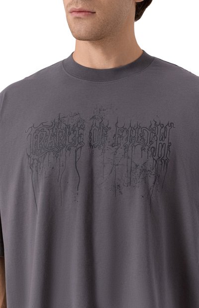 Хлопковая футболка VETEMENTS, арт. UCF76TR400M, фото 5