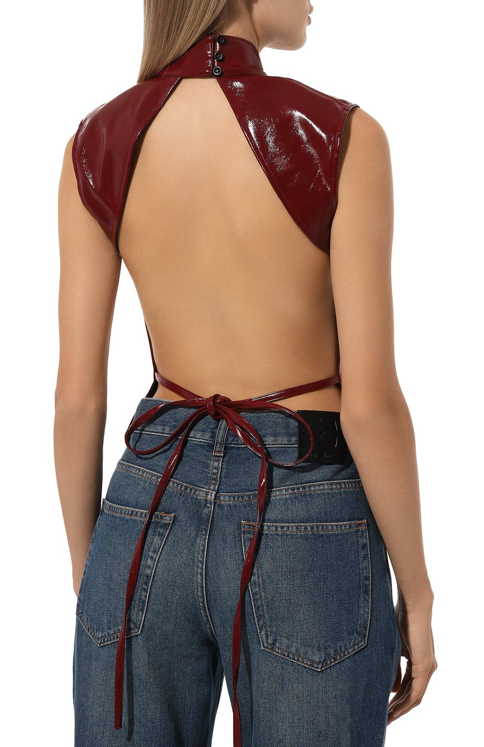 Топ из экокожи MSGM, арт. 3742MDT01/247800, фото 4