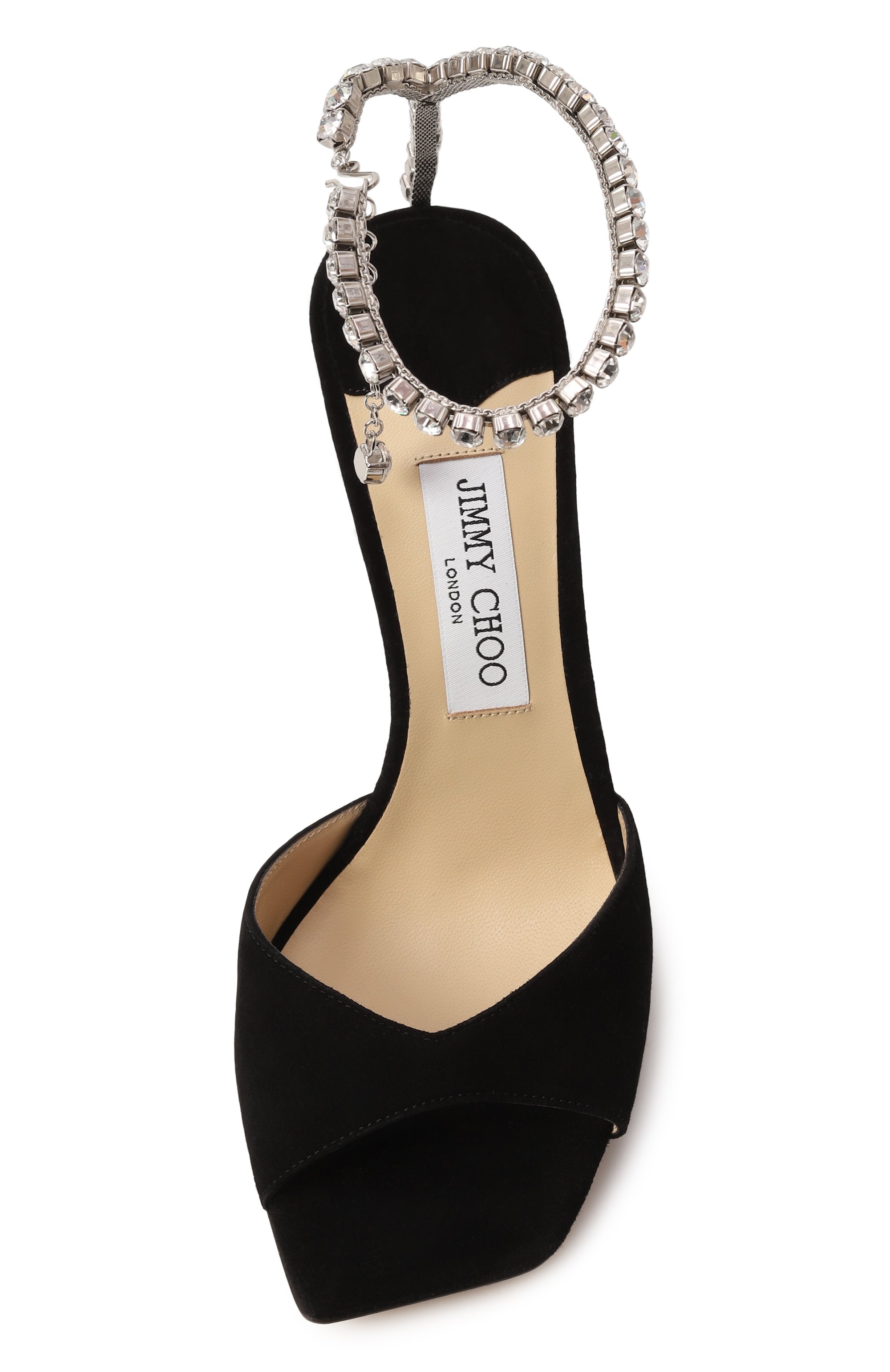 Замшевые босоножки saeda 100 JIMMY CHOO, арт. SAEDA SANDAL 100/EWA, ф�ото 6