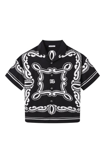 Рубашка из вискозы DOLCE & GABBANA, арт. L43S81/FP8F7/8-14