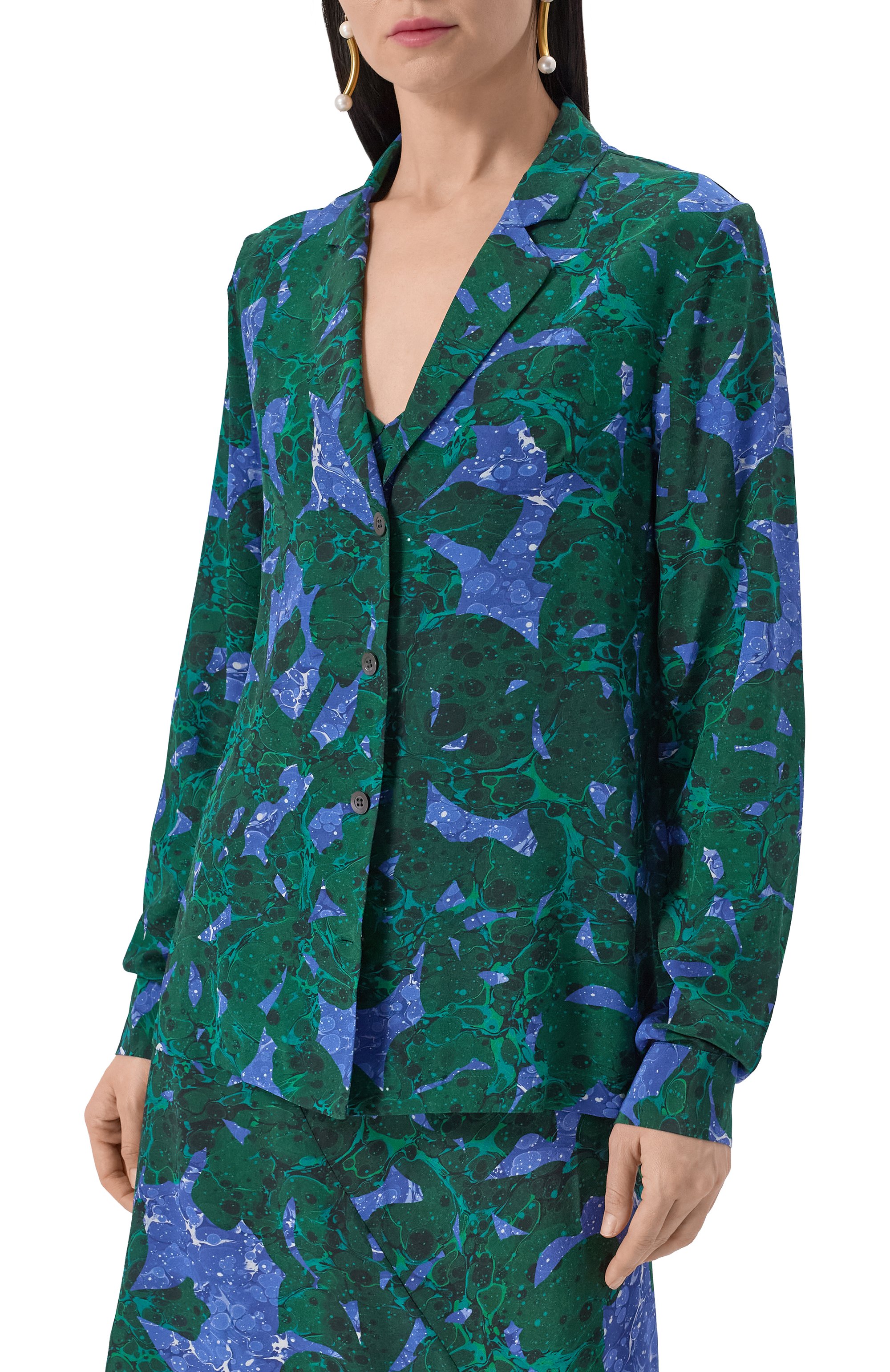 Шелковая рубашка DRIES VAN NOTEN, арт. 251-010703-1082, фото 3