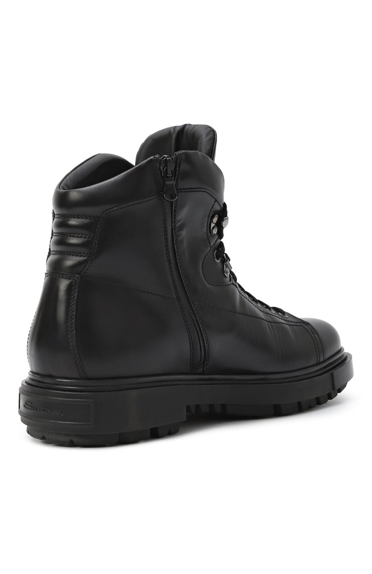 Кожаные ботинки SANTONI, арт. MGSM18369NERXT02N01/0UTLET SS23, фото 1