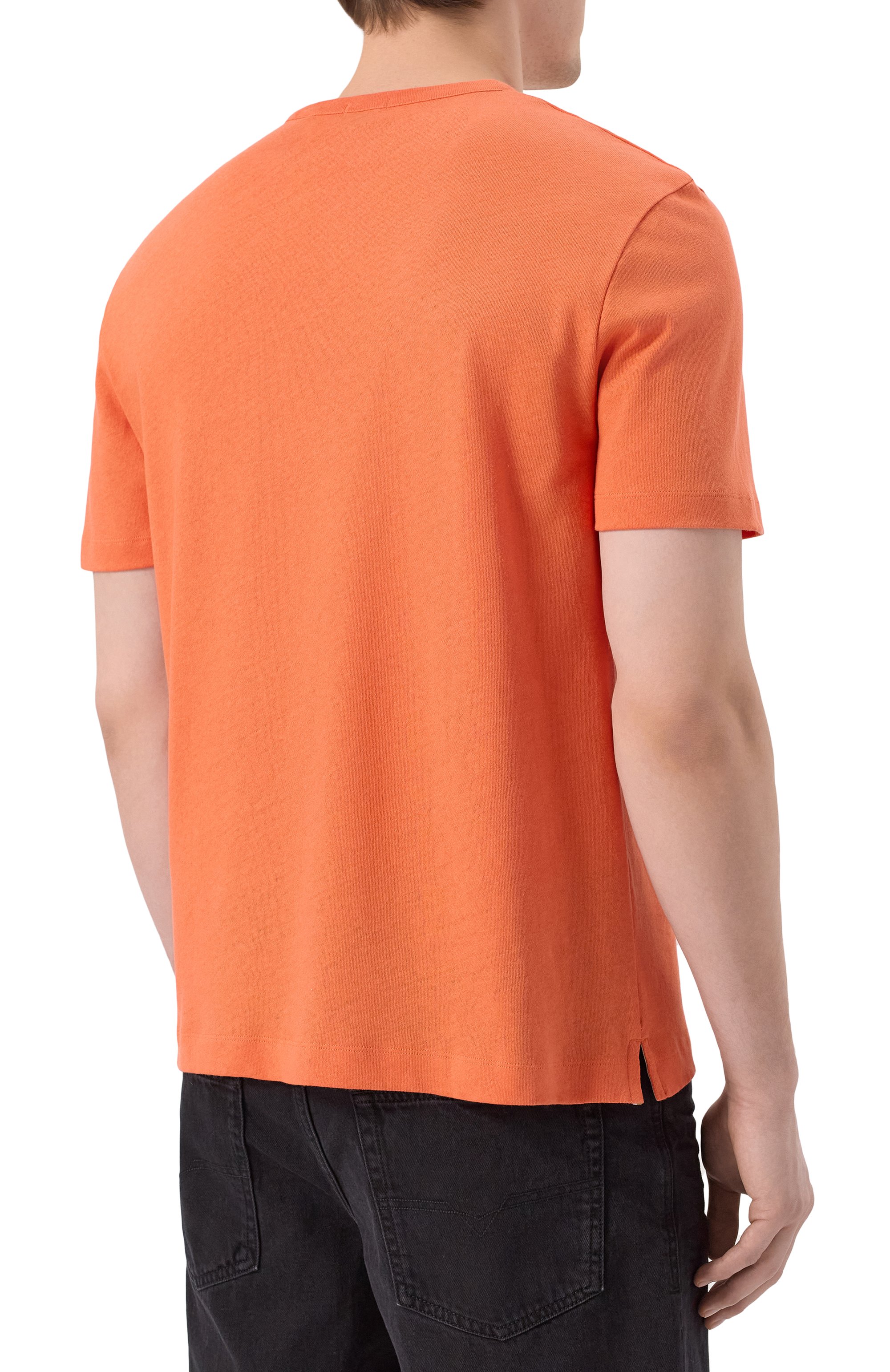 Футболка из хлопка и льна BOSS, арт. 50537498, фото 4