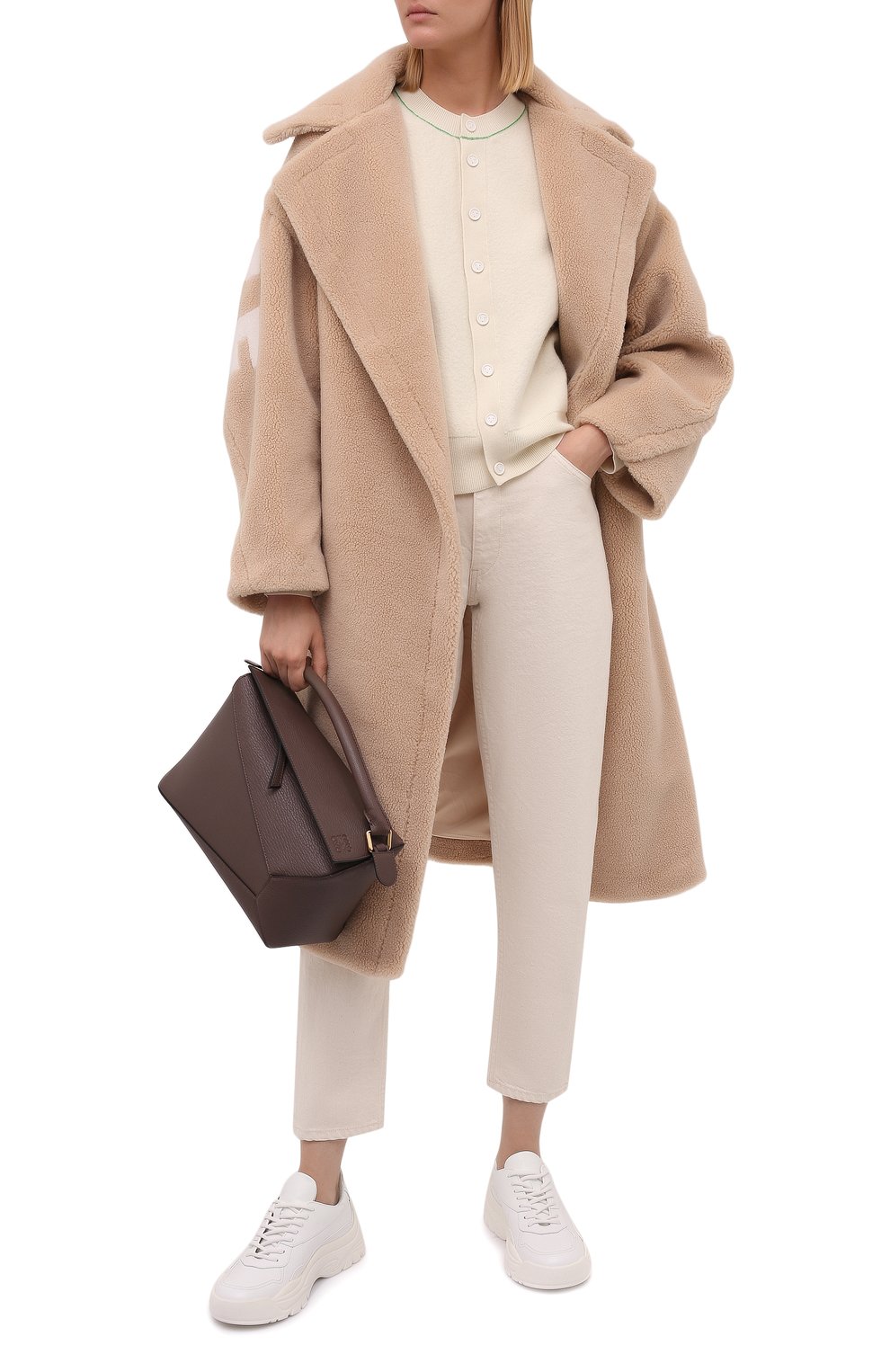 Шуба FORTE DEI MARMI COUTURE бежевого цвета по цене 61500 руб., арт. 21WF1565, фото 2 Шуба FORTE DEI MARMI COUTURE, арт. 21WF1565, фото 2