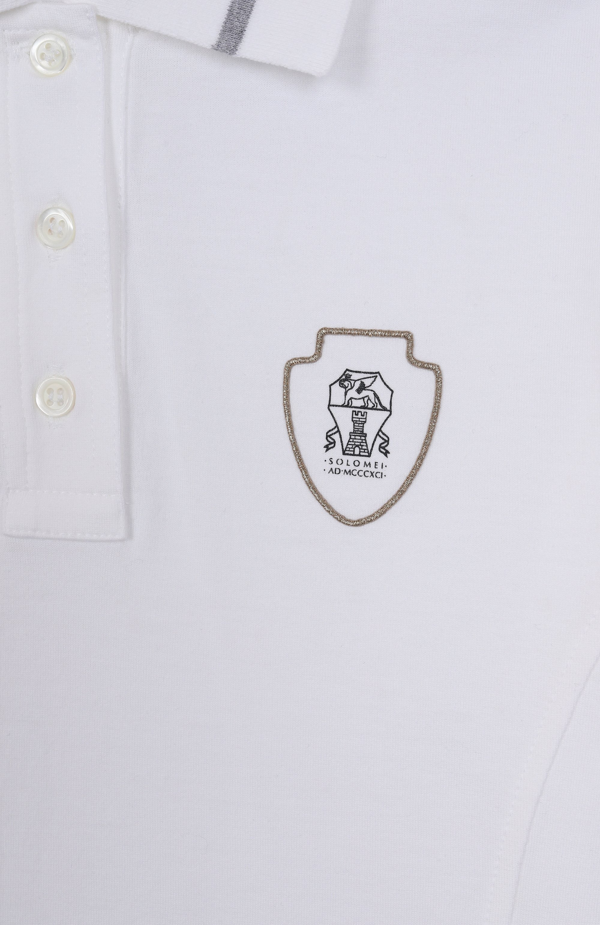 Хлопковое поло BRUNELLO CUCINELLI, арт. B0T81T441A, фото 3