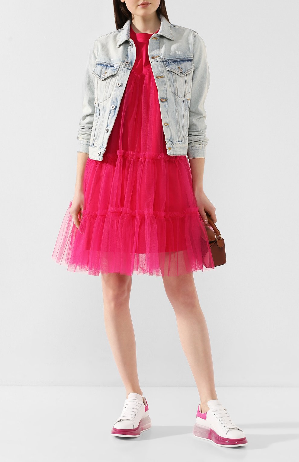 Кожаные кеды ALEXANDER MCQUEEN, арт. 611698/WHX9V, фото 2