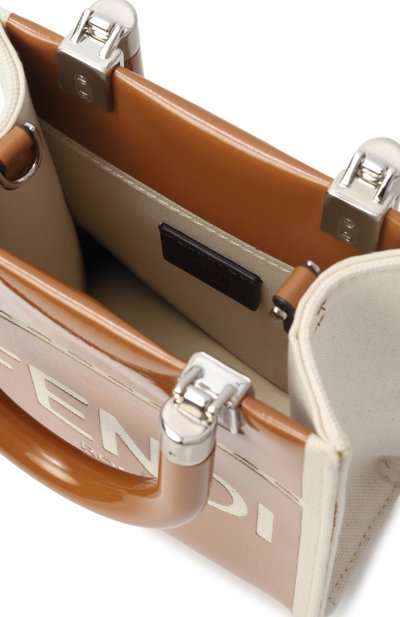 Сумка sunshine mini FENDI коричневого цвета по цене 229000 руб., арт. 8BS051 ANT7, фото 5 Сумка sunshine mini FENDI, арт. 8BS051 ANT7, фото 5