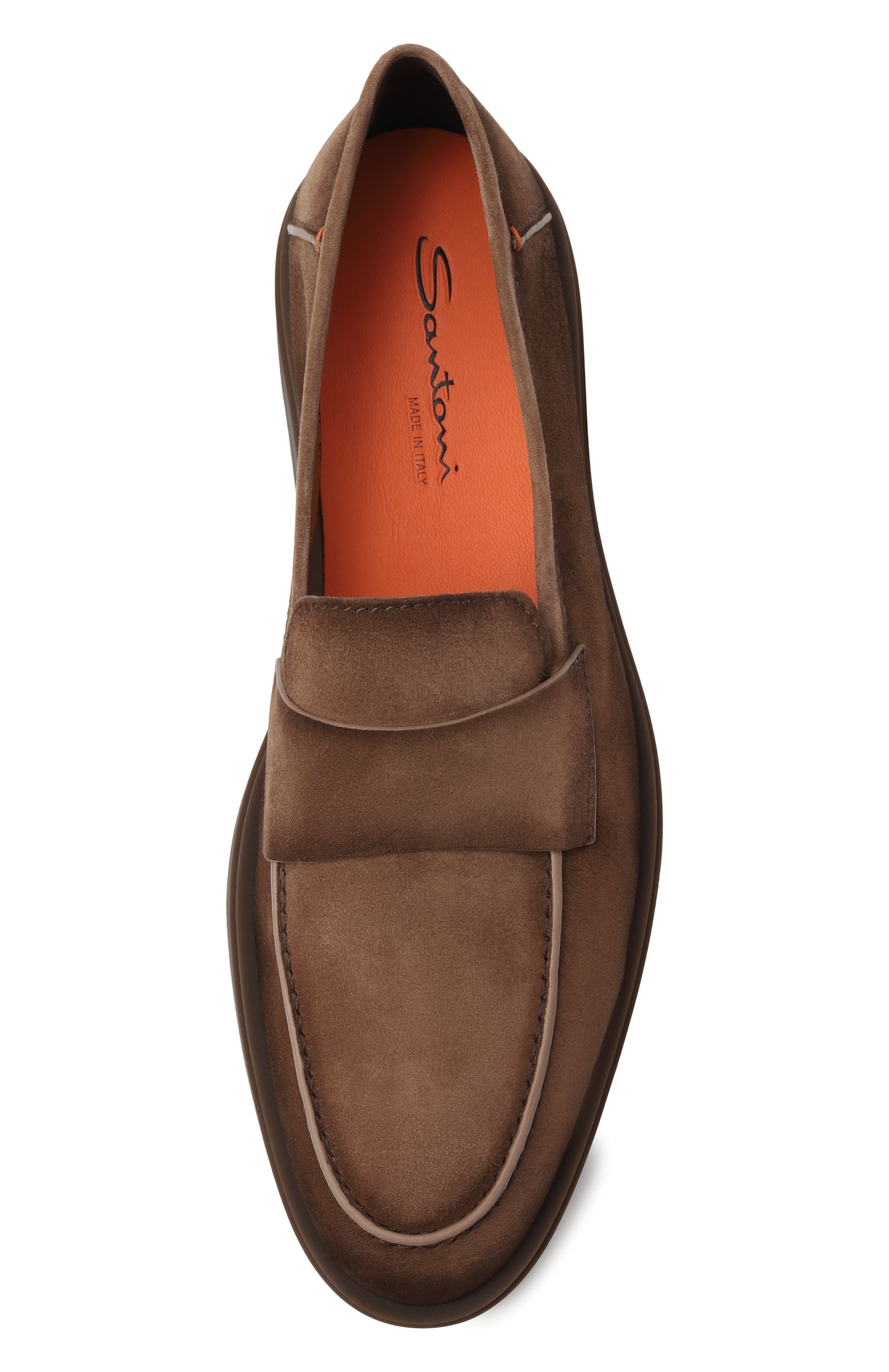 Замшевые лоферы detroit SANTONI коричневого цвета по цене 99500 руб., арт. MGDG19051DKTSEAA, фото 6 Замшевые лоферы detroit SANTONI, арт. MGDG19051DKTSEAA, фото 6