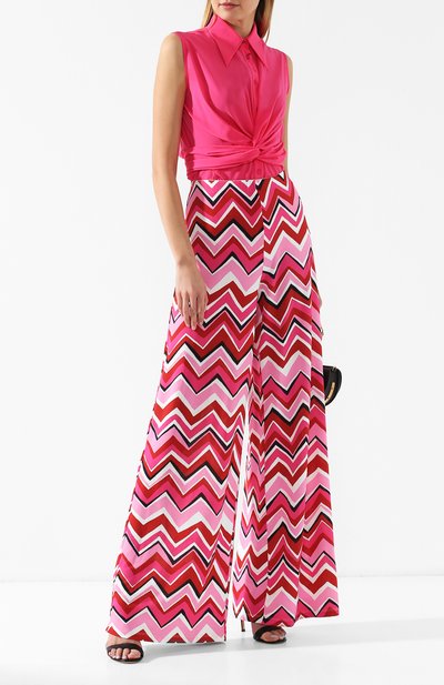 Брюки из вискозы M MISSONI малинового цвета по цене 33250 руб., арт. 2DI00012/2J0006, фото 2 Брюки из вискозы M MISSONI, арт. 2DI00012/2J0006, фото 2