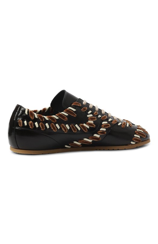 Кожаные кеды Dries Van Noten 252-011725-119 Коричневый  252-011725-119 Фото 5