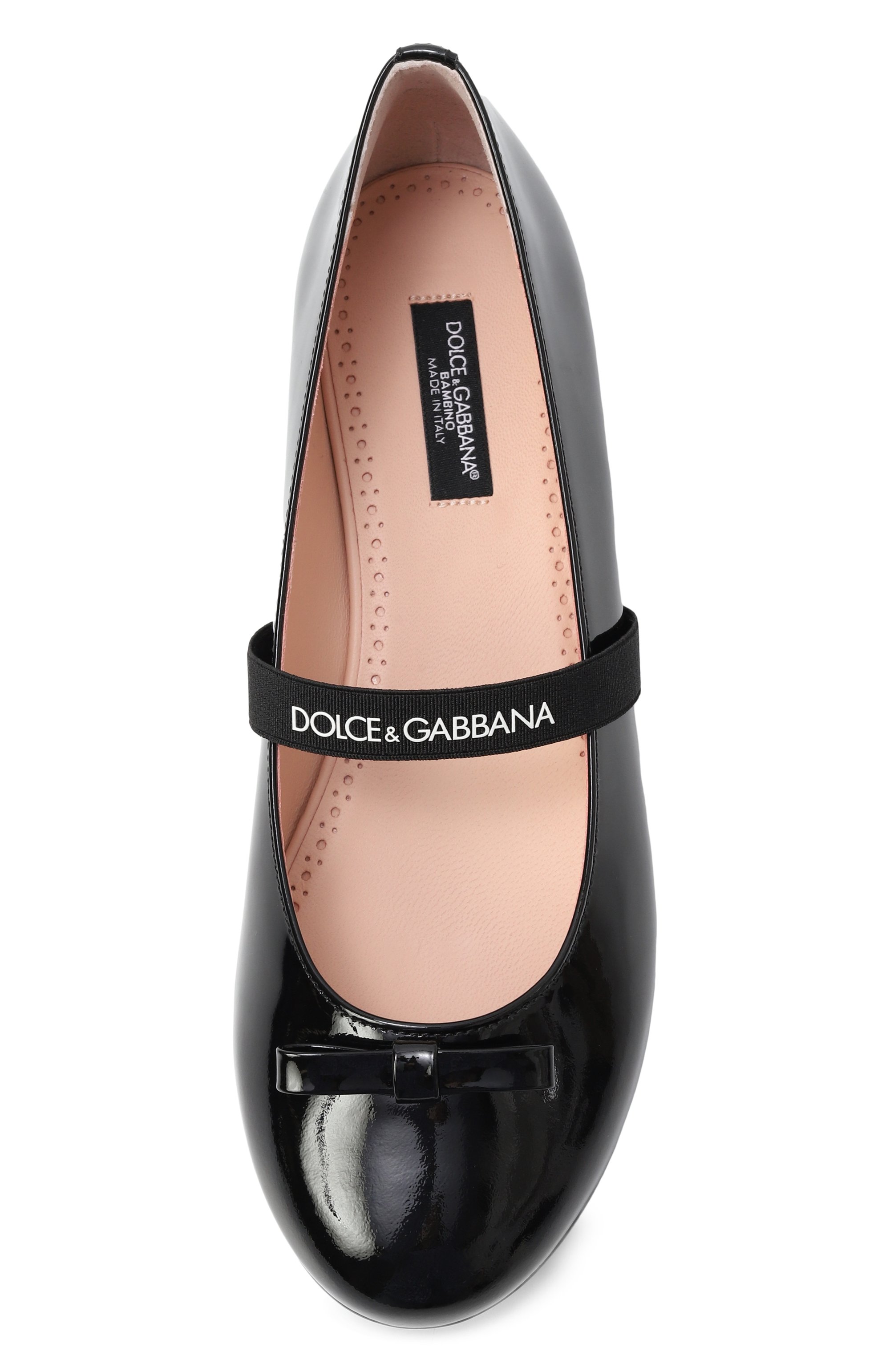 Кожаные балетки bow DOLCE & GABBANA, арт. D11294/A4831/37-39, фото 4