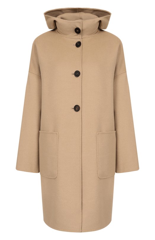 Шерстяное пальто Max Mara Studio ZINA Бежевый ZINA