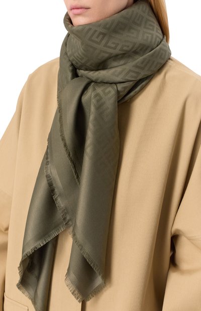 Шаль из шелка и шерсти GIVENCHY, арт. GW1414, фото 2