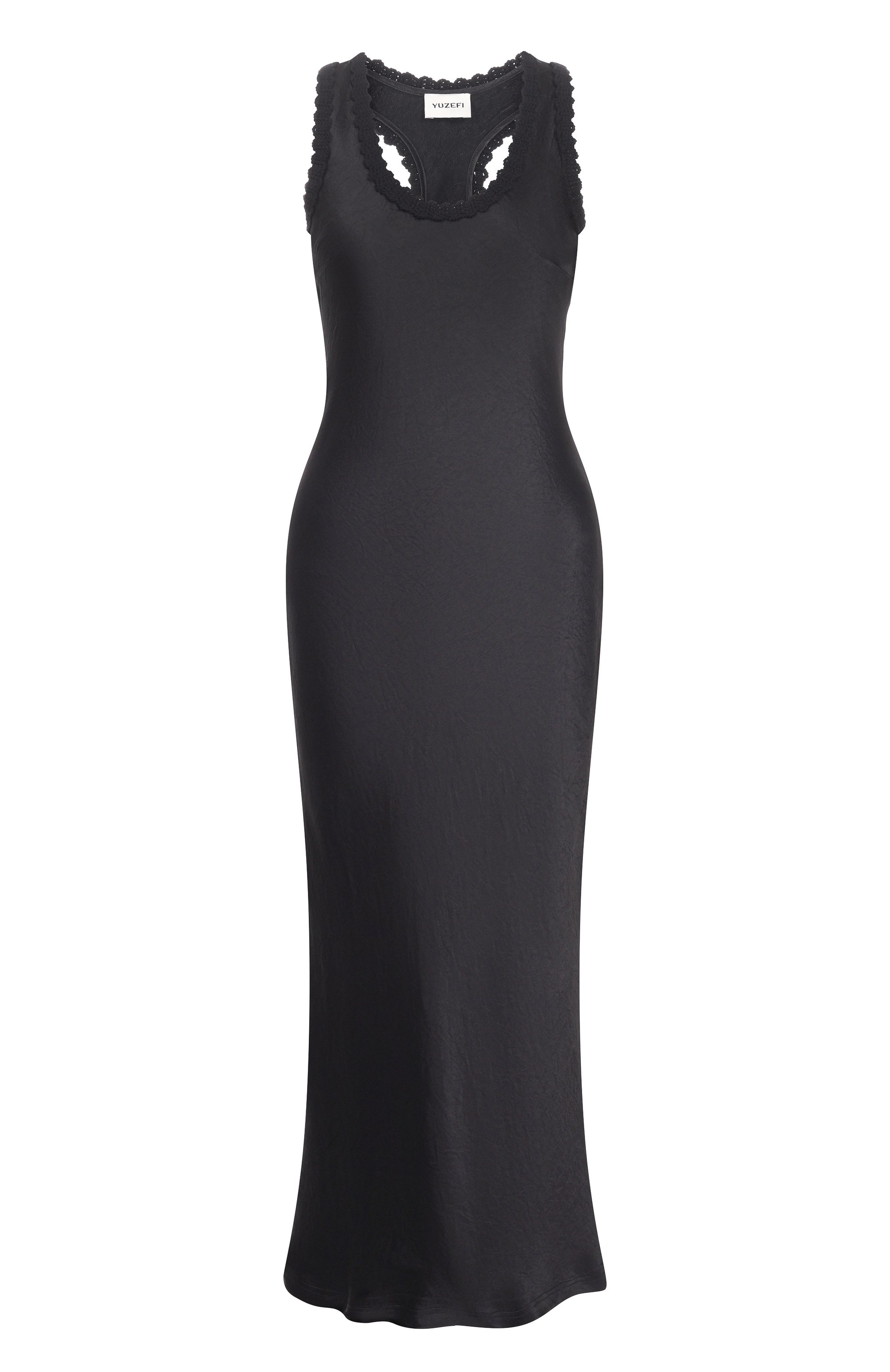 Платье YUZEFI, арт. S0LYR-ACETATE SC00P NECK DRESS/SATEEN, фото 1