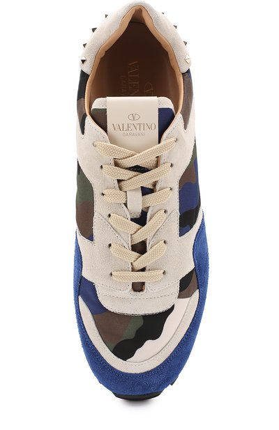 Комбинированные кроссовки rockrunner с камуфляжным принтом VALENTINO, арт. NY2S0952/NYM, фото 5