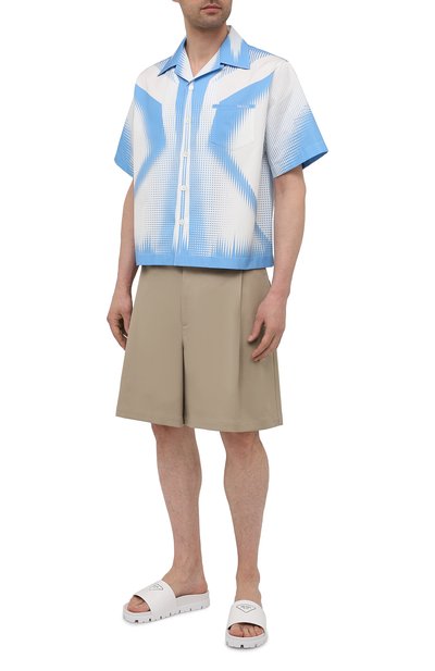 Кожаные шлепанцы PRADA, арт. 2X3060-A21-F0009, фото 2