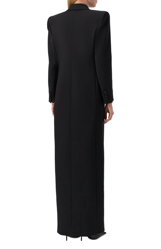 Шерстяное платье Saint Laurent 833187/Y7E63 Чёрный  833187/Y7E63 Фото 4