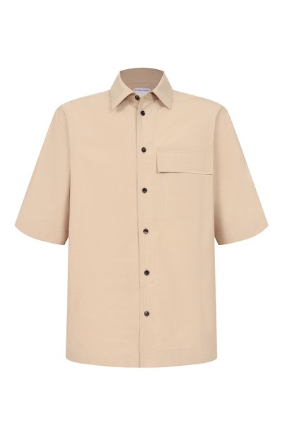 Мужская хлопковая рубашка BOTTEGA VENETA, арт. 874227/V6D20
