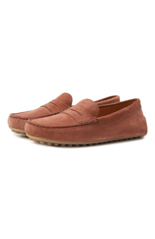 Замшевые мокасины City Gommino Tod’s XXW10L00010RE0 Коричневый XXW10L00010RE0