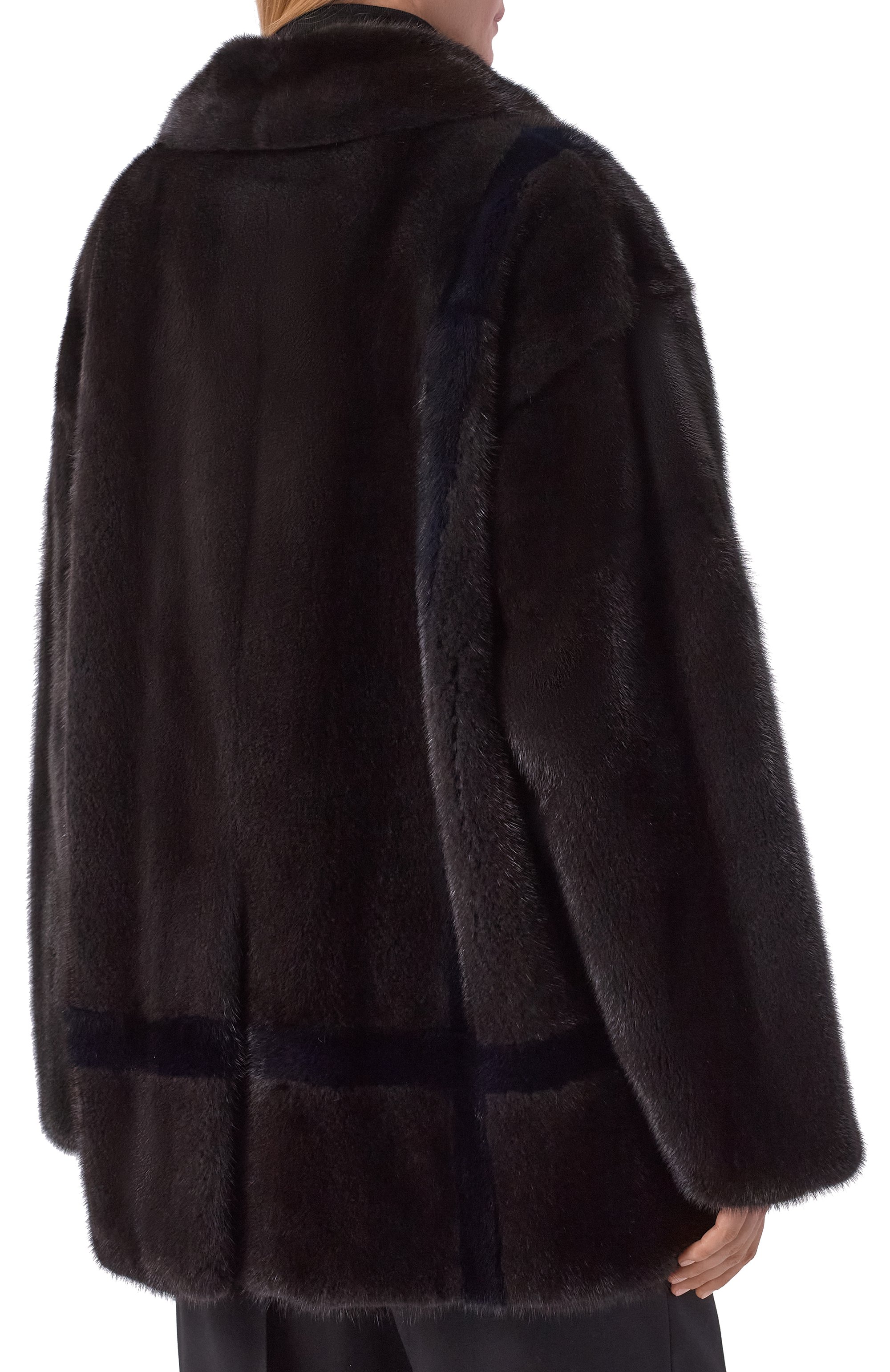 Шуба из норки KITON коричневого цвета по цене 2180000 руб., арт. D62689K0538F, фото 4 Шуба из норки KITON, арт. D62689K0538F, фото 4