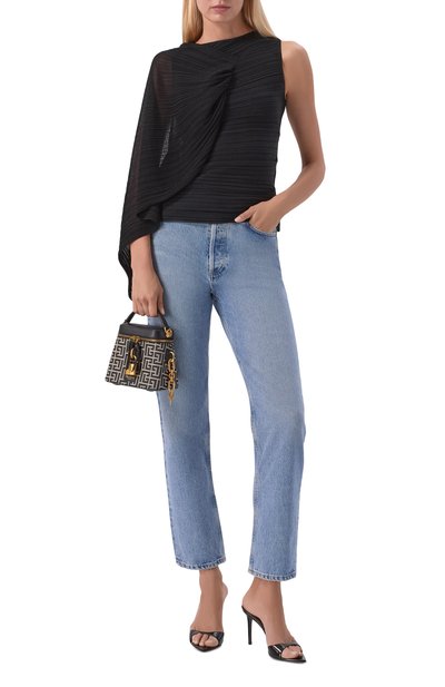 Женский топ из вискозы BALMAIN, арт. HF1AK050/KK08