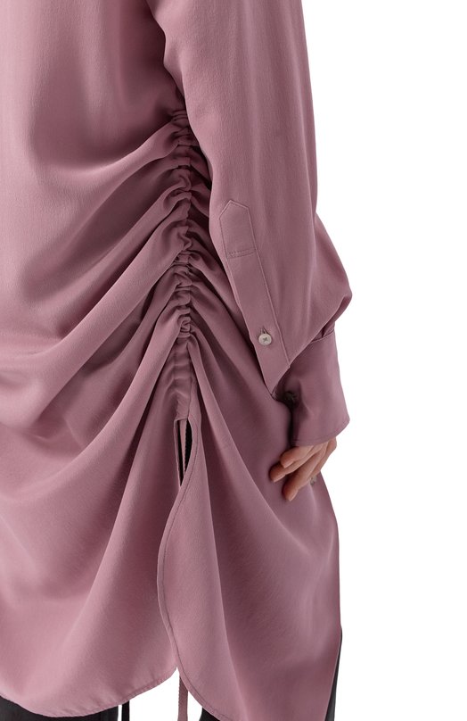 Шелковая рубашка Ann Demeulemeester B0012438/FA634 Розовый  B0012438/FA634 Фото 5