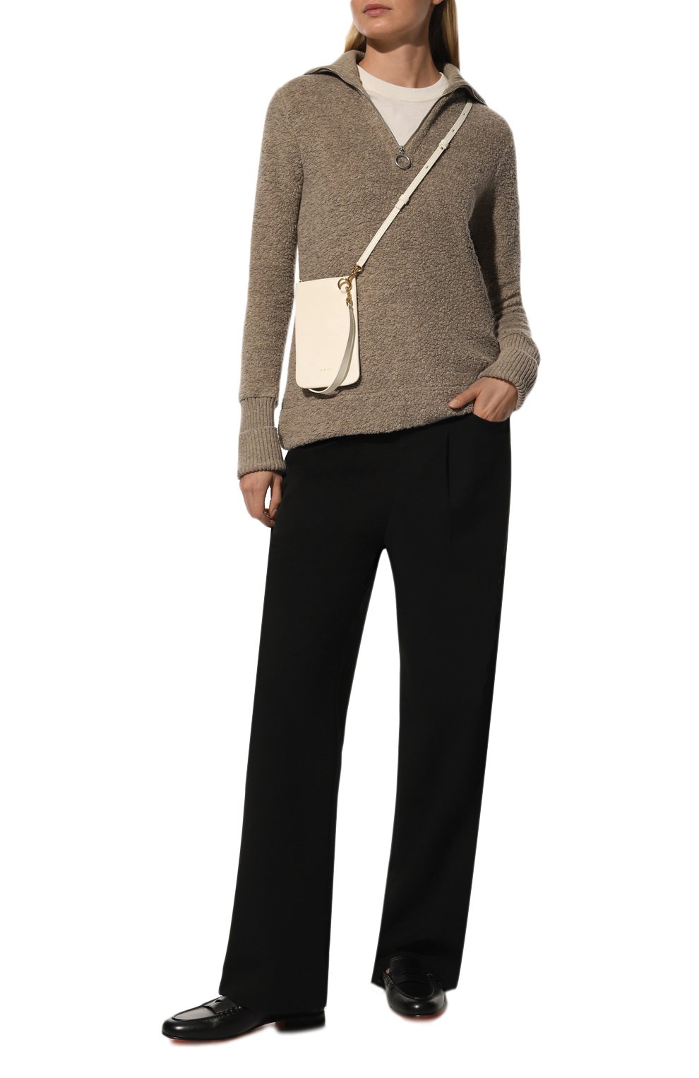 Сумка link JIL SANDER белого цвета по цене 61750 руб., арт. J06WG0004-P4874, фото 7 Сумка link JIL SANDER, арт. J06WG0004-P4874, фото 7