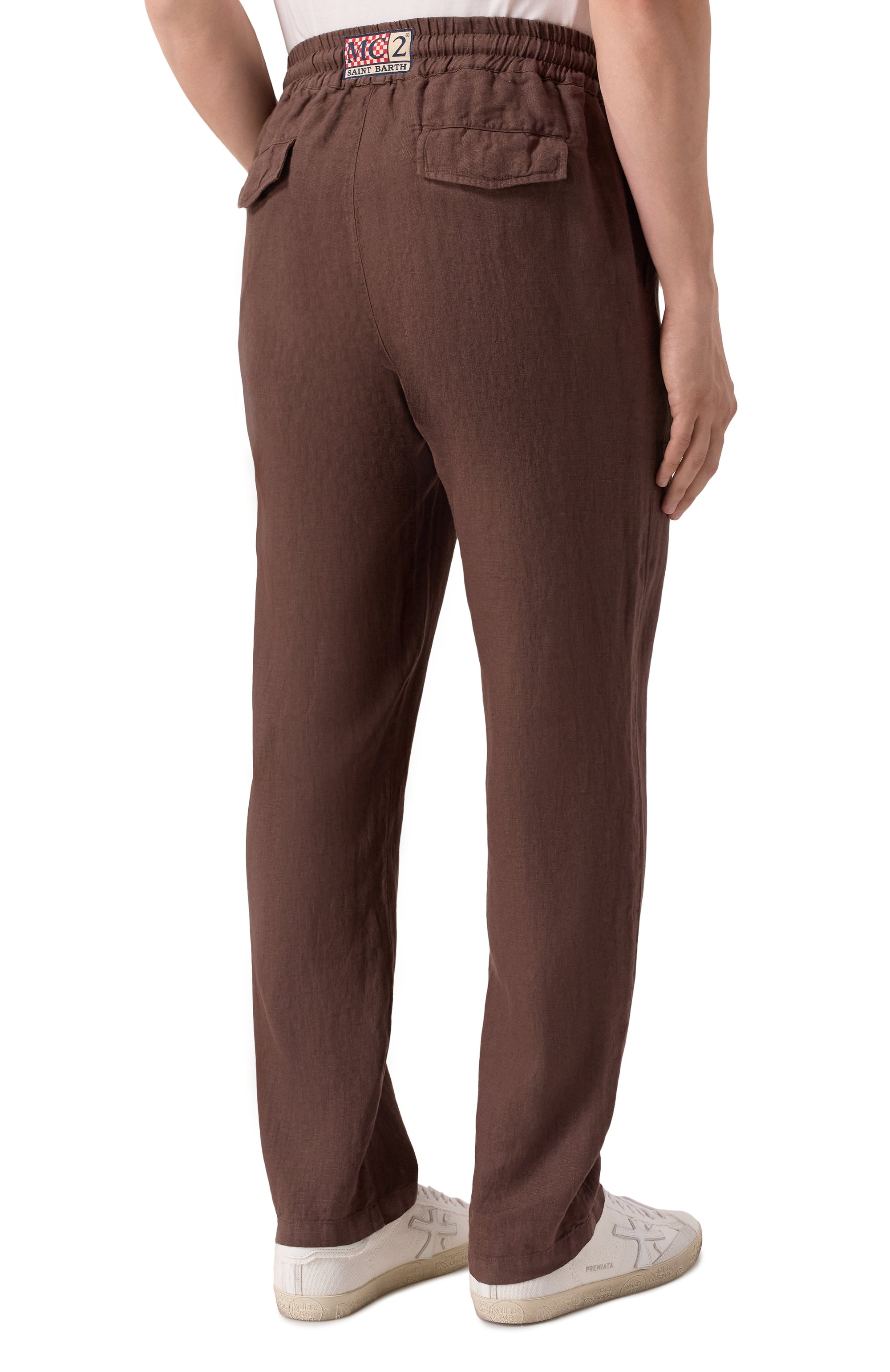 Льняные брюки MC2 SAINT BARTH, арт. STBM CALAIS/00320H, фото 4
