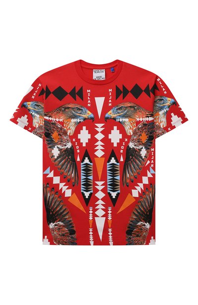 Хлопковая футболка MARCELO BURLON KIDS OF MILAN, арт. CBAA002F21JER013, фото 1