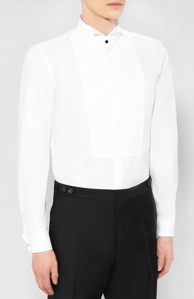 Хлопковая сорочка с воротником бабочка BOSS, арт. 50399365, фото 3