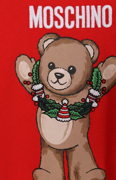 Хлопковый свитшот MOSCHINO, арт. HQF08V/LCA14/10-14, фото 3