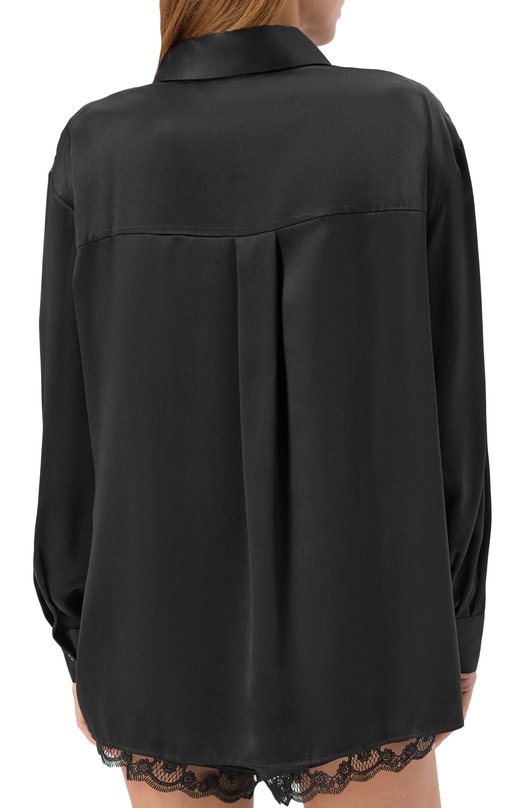 Шелковая рубашка SimonePerele 1F8957 Чёрный  1F8957 Фото 4