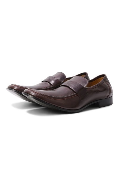 Мужские кожаные лоферы swing-toe MM6, арт. SH3WR0008/P7560