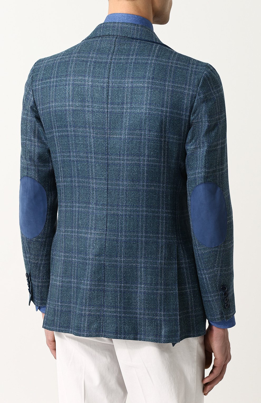 Однобортный пиджак из смеси шерсти и льна с шелком ANDREA CAMPAGNA, арт. L.P. 300822/47/6/112111, фото 4