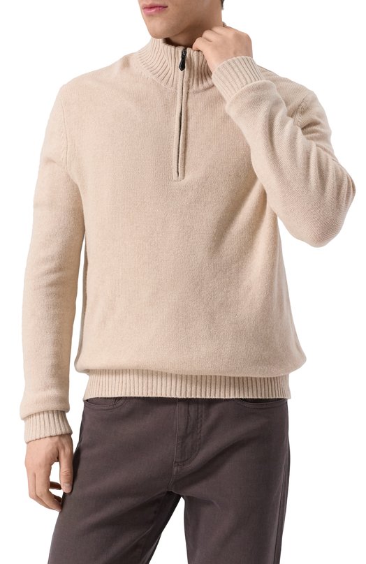 Кашемировый джемпер Van Laack SAVERI0/S00233 Кремовый  SAVERI0/S00233 Фото 3
