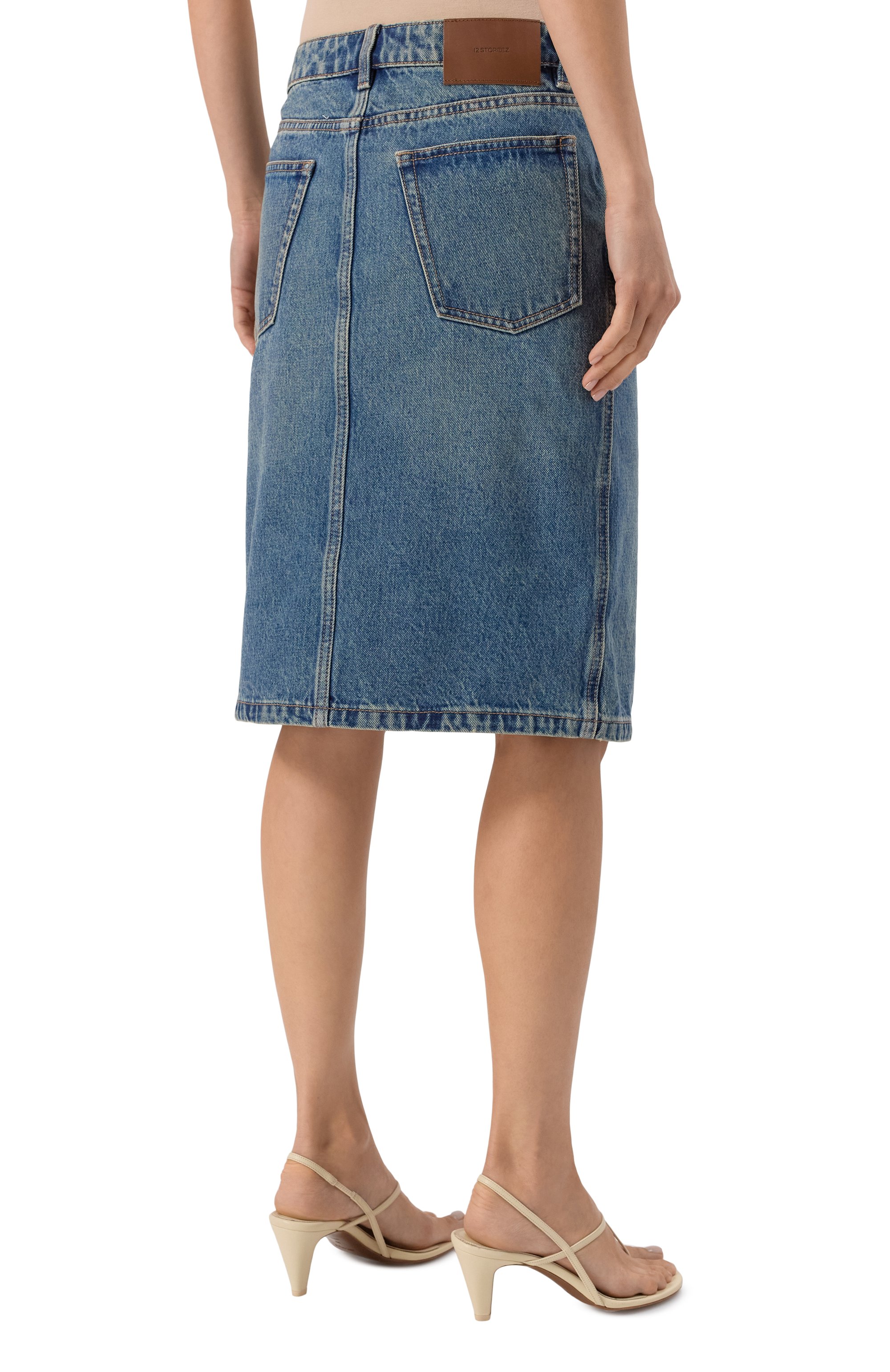 Джинсовая юбка 12 STOREEZ, арт. 129672, фото 4